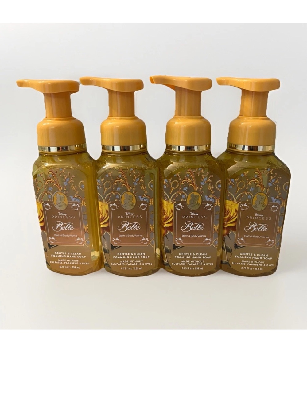 Bath & Body Works Disney Princess Belle Foaming Hand Soap, Set of 5, New